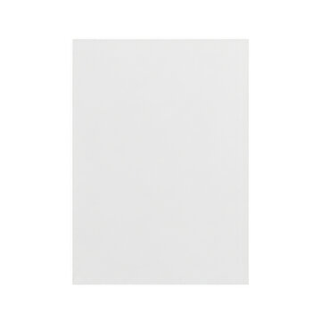Blank white paper sheet for design and writing isolated on transparent background