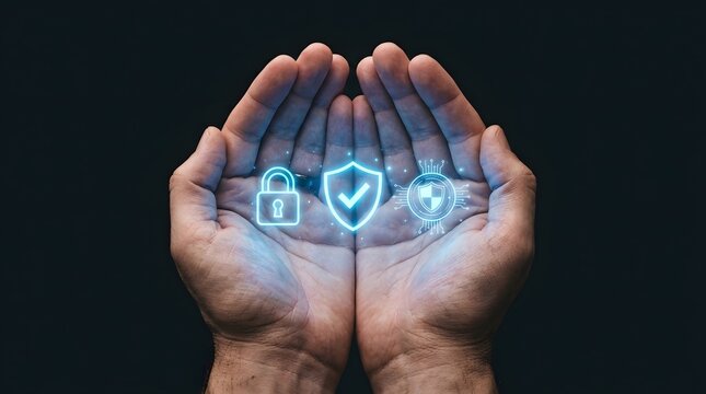 Protecting digital futures a visual representation of cybersecurity data integrity and the delicate balance between innovation and safeguarding sensitive information
