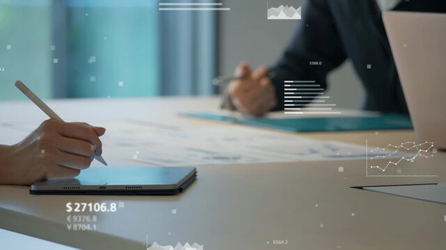 Meeting people and statistical data. Business, management, graphs, analysis, calculations, accounting, economics, finance, investment, asset management, information