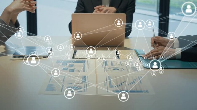 Networking with people to meet. Human resources, business, management, connections, matching, communication, systems, HRMS
