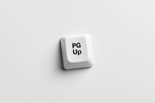 A single Pg Up keyboard key is positioned centrally isolated on a white background.