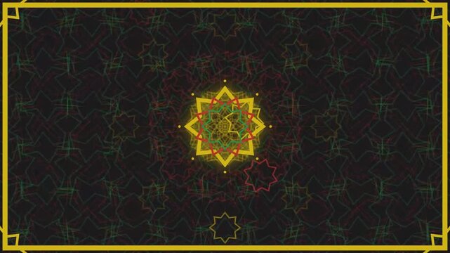 Modern Arabesque Geometric Pattern &ndash; Elegant Islamic Ornament Motion Background