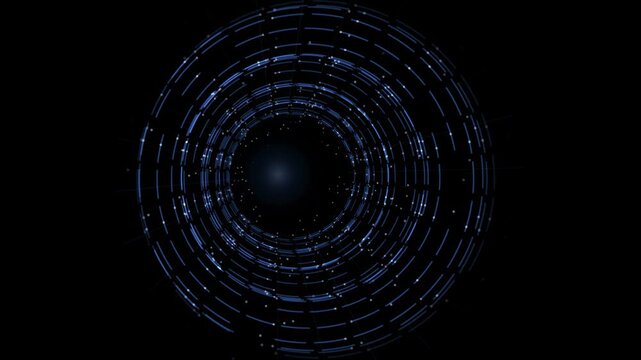 A wireframe tunnel rushing past in cool white on a pure black background, ready to drop straight onto footage with a screen or add blend mode. Seamless looping 4K overlay element for video editing, ti