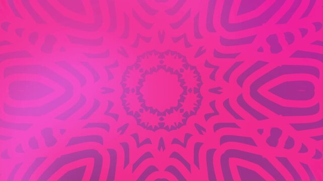 Pink and purple kaleidoscope pattern suitable for backgrounds, textiles, and digital designs. Circular design perfect for vibrant and intricate projects.