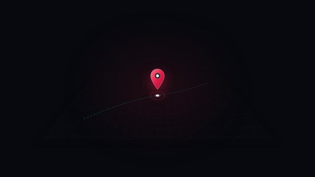 Modern UI Location GPS Pin Drop Radar Beacon Motion 2K