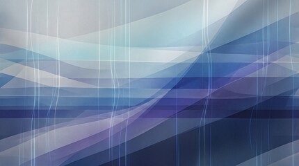 Obraz premium Abstract blue and purple wave background with vertical lines and translucent layers