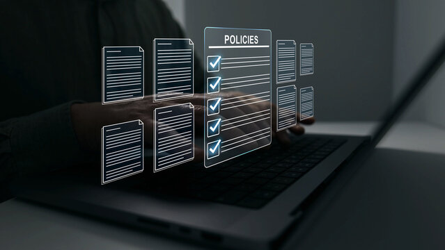 Digital Policy document management system with automated verification and approval process. Online workflow improves organization, compliance, productivity and secure records managemen
