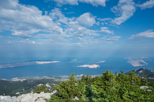 Hiking views from Balinovac located in Sjeverni Velebit, Croatia