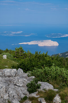 Hiking views from Zavizanska Kosa located in Sjeverni Velebit, Croatia