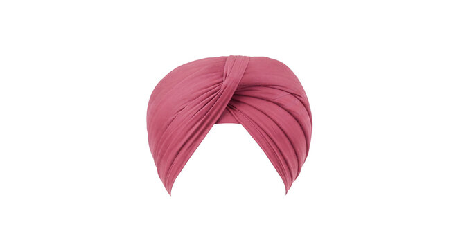 pink turban headwear for traditional fashion and cultural identity
