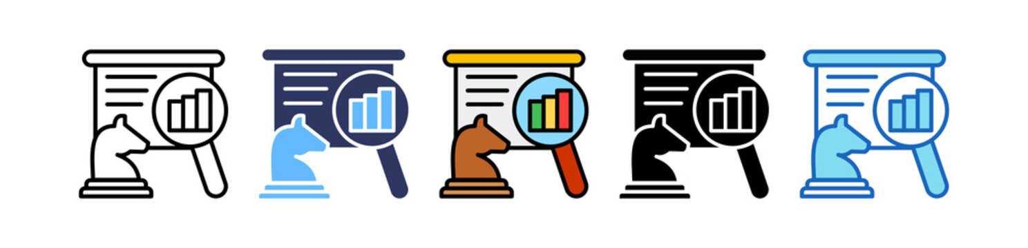 Business Strategy multiple icon