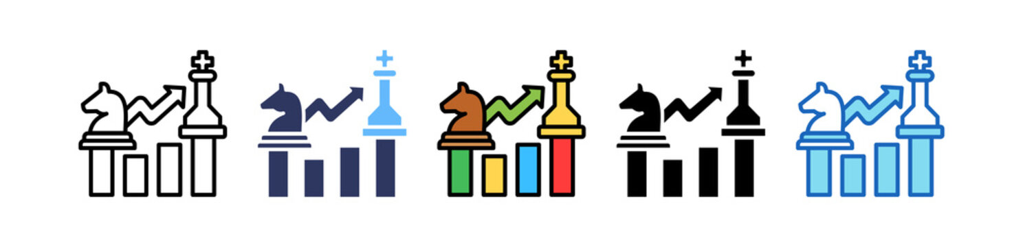 Competitive Strategy multiple icon