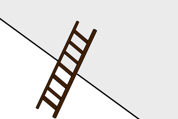 ladder illustration  ハシゴ　イラスト  © 夢眺