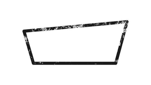Grunge border in trapezoid form