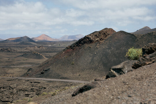Vulkane Landschaft Lanzarote