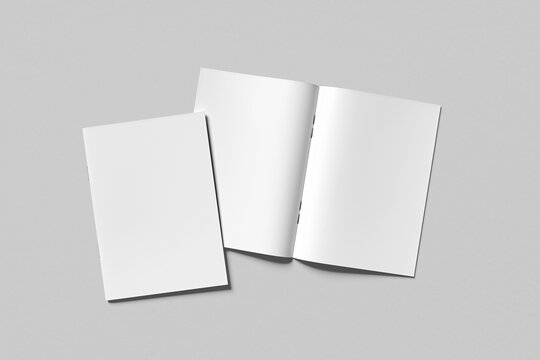 Realistic Magazine Brochure Mockup 3d