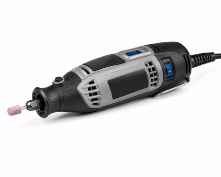 rotary tool with attached grinding bit