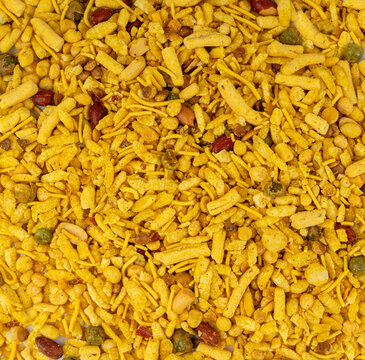 Khatta meetha namkeen textured background