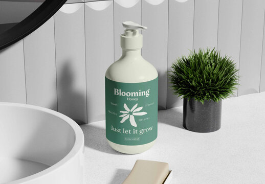 Pump Bottle Mockup