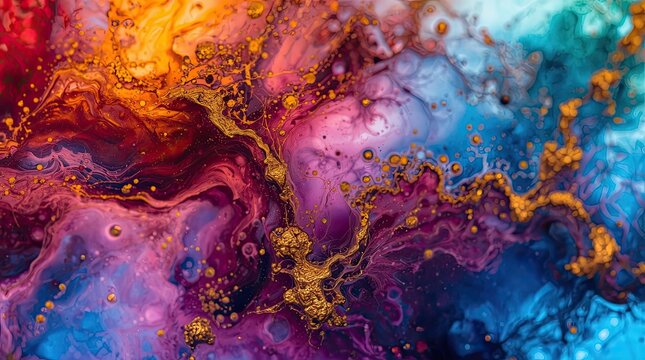 abstract fluid art