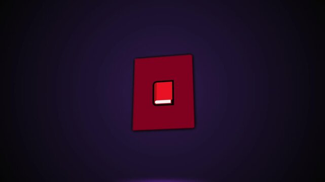 Minimal geometric red square light switch with centered white inset.