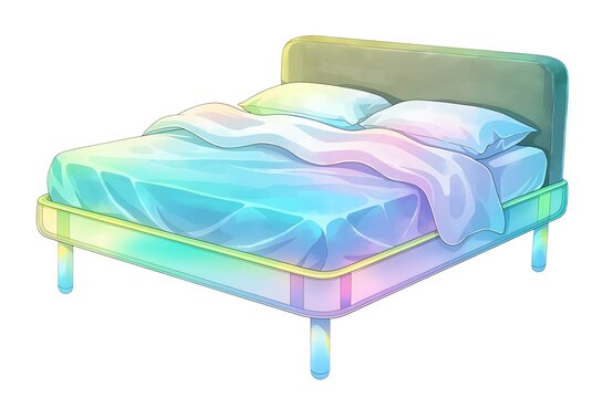 bed in the room
