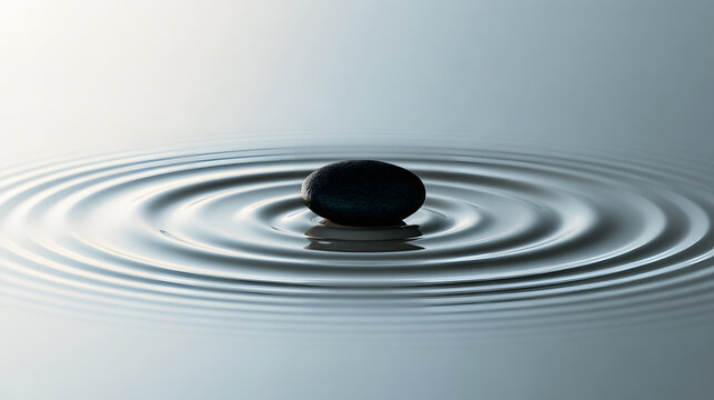 Balanced Zen Water Ripple Concept