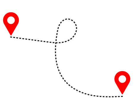  Dashed Curved Arrows. Directional pointer and flow symbols. Stippled line and arch arrow design. Curved dash arrow and movement icon