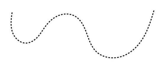 U-shaped dashed line curve with curved line u shape dotted line curve path abstract curve graphic element design element stroke line © sultan