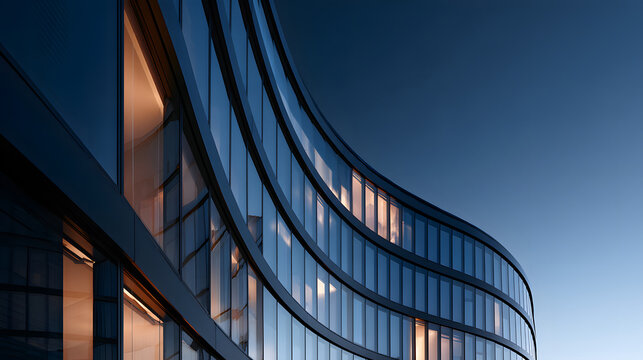 Minimal Glass Facade Architecture Concept