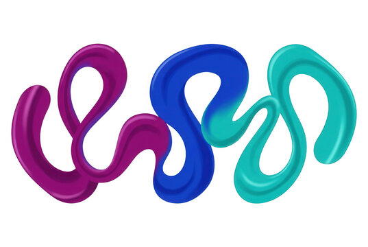 Formes abstraites fluides et color&eacute;es