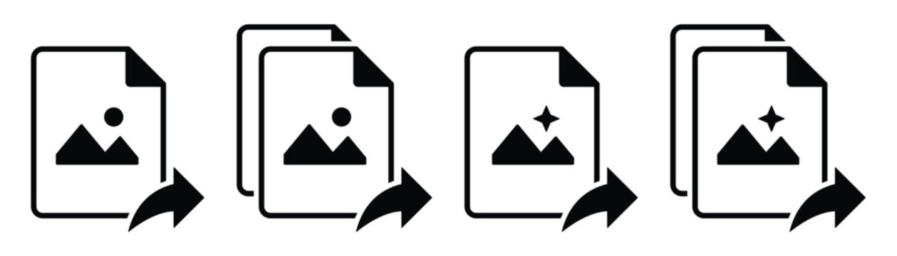 Jpg image send share icon illustration