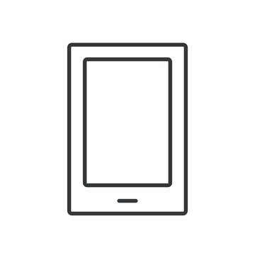 Tablet line icon. Editable stroke. Vector illustration