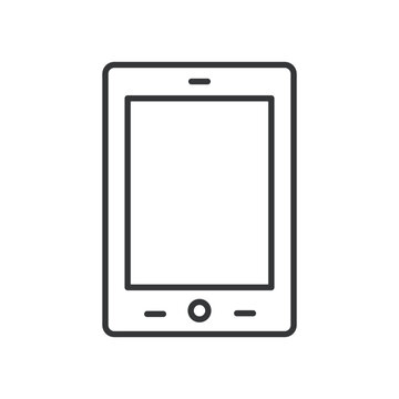 Tablet line icon. Editable stroke. Vector illustration