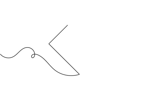 Animated diamond playing card icon sign continuous one line drawing moving on white background minimalist single art collection of classical entertainment figure animation