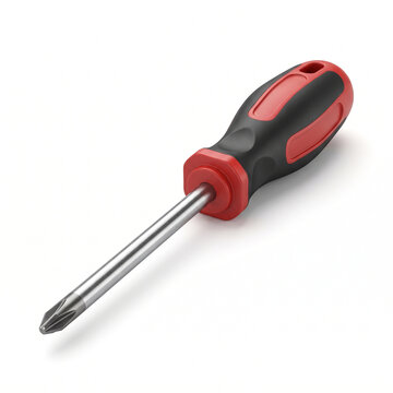 Professional Phillips Screwdriver with Ergonomic Handle Isolated on White Background