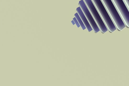 Abstract render of stacked rounded rectangular shapes in blue tones