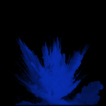 Blue explosion effect 