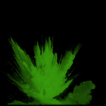 Green explosion effect 