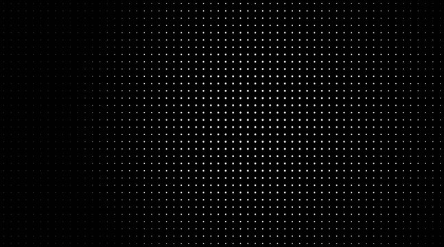 Abstract background with white glowing dots on black