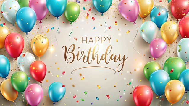 Frame of decoration birthday party on a pastel blue background with copy space top view