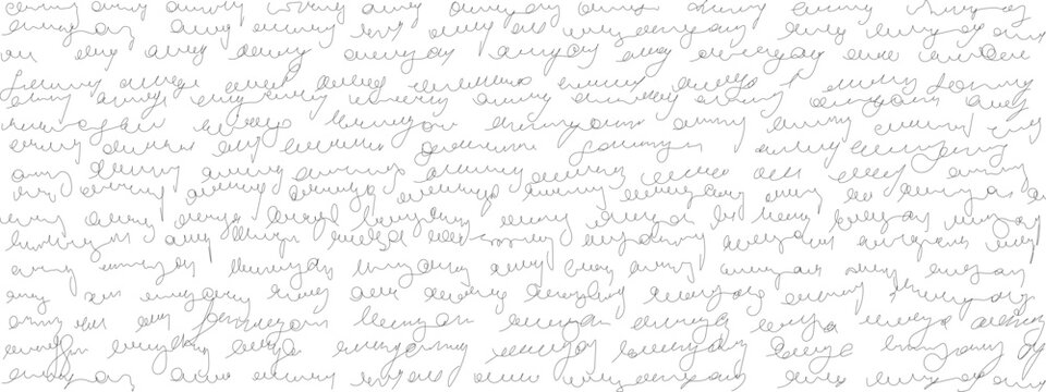 Paper script text with grunge texture background for old handwritten letter. Antique writing pattern overlay with vintage novel junk abstract. Signature write for retro book with cursive typography