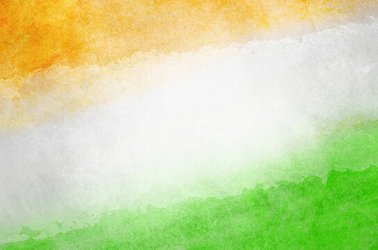 Tri Color Indian Flag Color Background