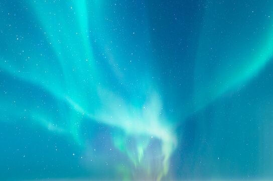 Northern lights or Aurora borealis in the sky - Tromso, Norway