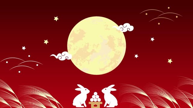 秋のお月見素材