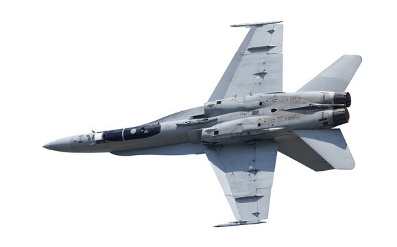 f 18 jet fighter isolated on transparent background