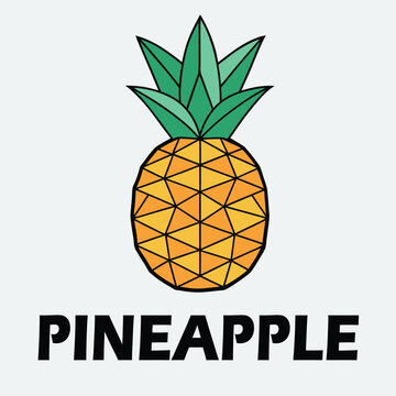 pineapple design vector cartoon illustration