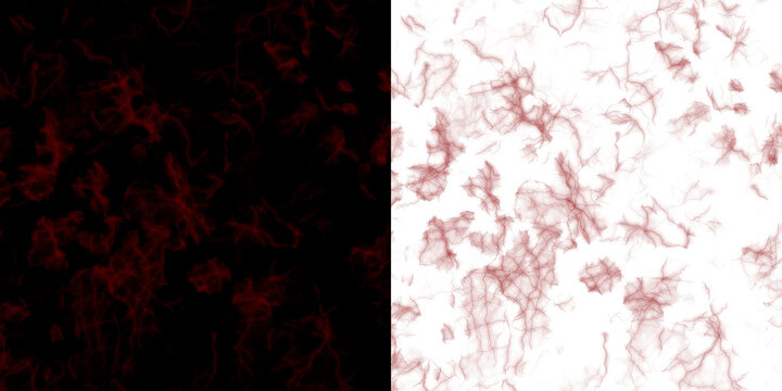 Abstract split monochrome design element featuring dark red marble veins and lightning patterns, ideal for bold graphic overlays and banners.