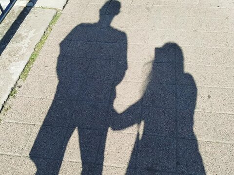 couple walking on the street