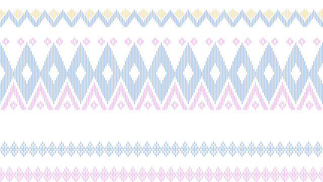 Colorful Geometric Wave Pattern